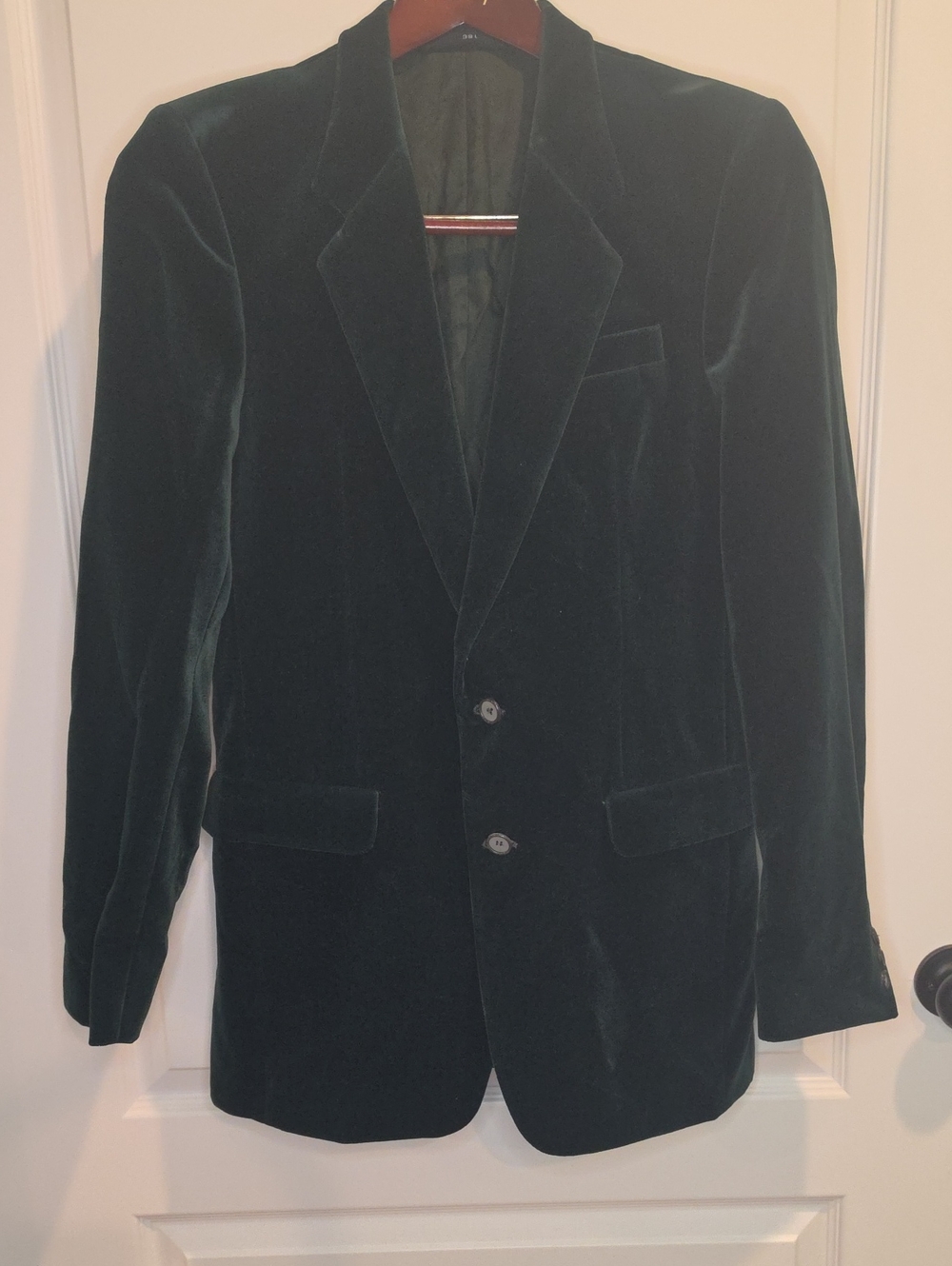 Macintosh Dark Green Velvet Sport Coat Blazer